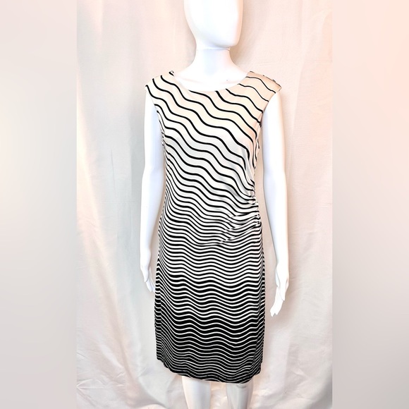 ann taylor loft black and white dress LOFT | Dresses | Ann Taylor Loft Dress Black White Striped Womens Size Xs
